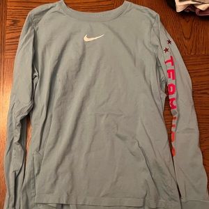 Nike “Team USA” Baby Blue Long Sleeve